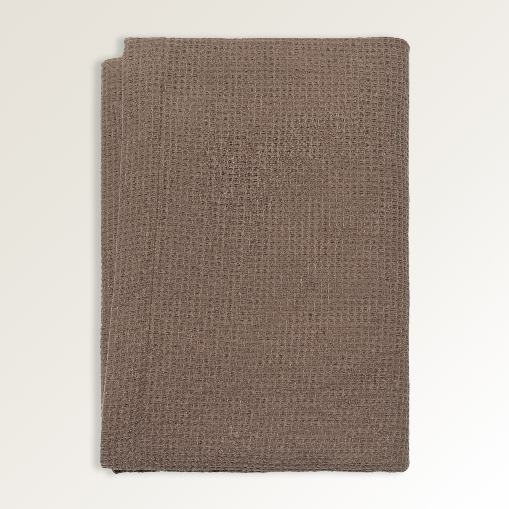 Large Sauna Waffle-Terry Towel - Earth Brown