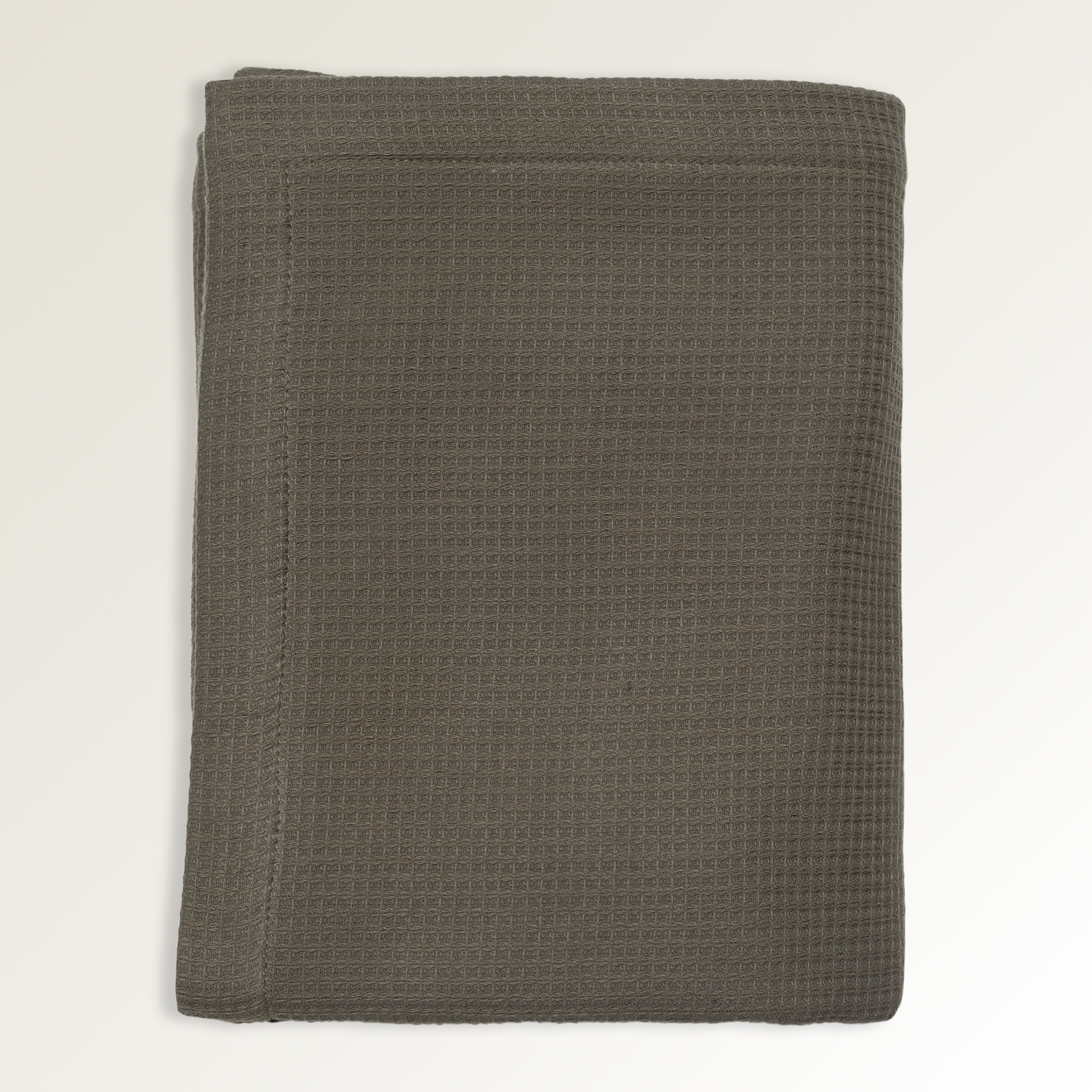 Large Sauna Waffle-Terry Towel - Moss Green