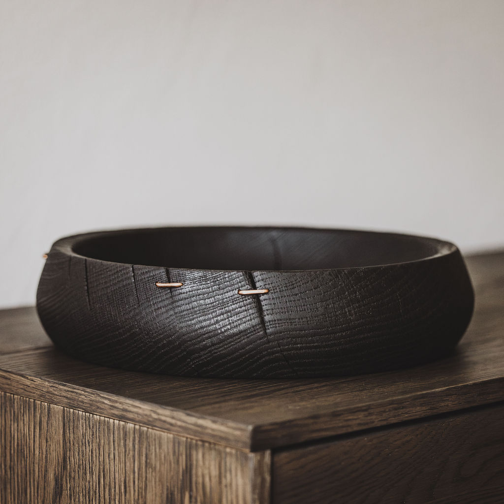 Yakisugi Oak Bowl
