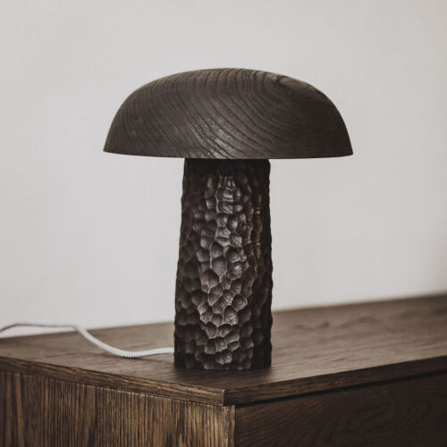 Yakisugi Oak Mushroom Lamp