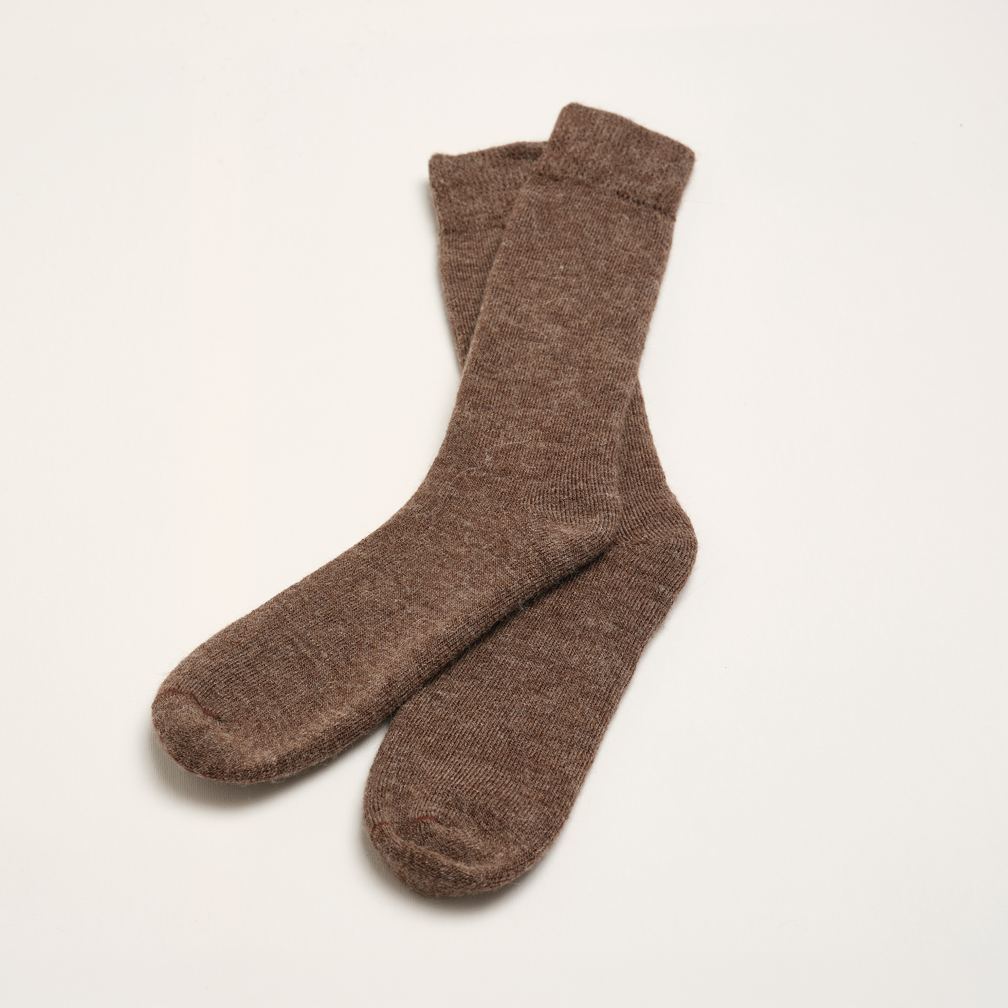 Alpaca Sauna Socks - Cocoa